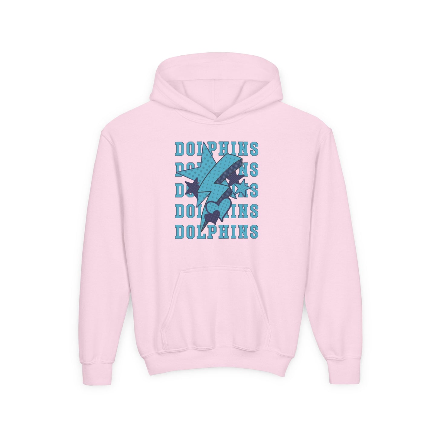 Youth Dolphin Lightning, Stars & Hearts Hoodie