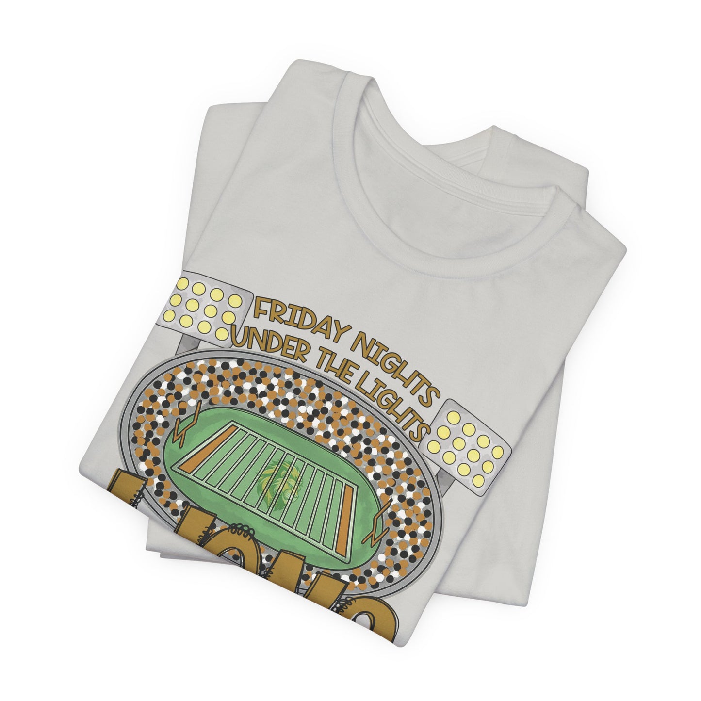 Adult LionsFriday Nights Under the Lights Tee - Bella Canvas