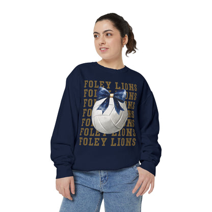 Foley Lions Volleyball Coquette Sweatshirt - Comfort Colors