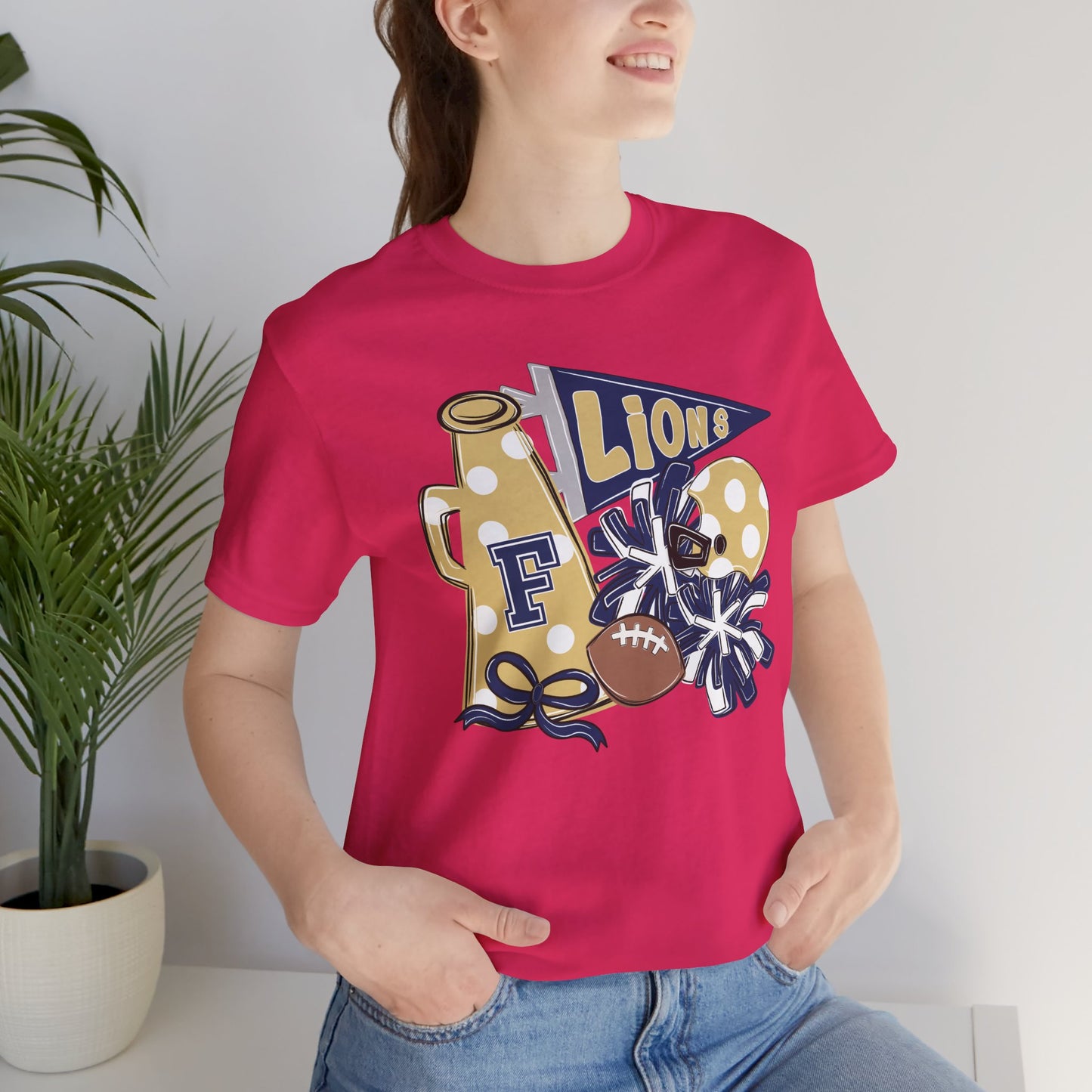 Lions Football Spirit Tee - Bella Canvas