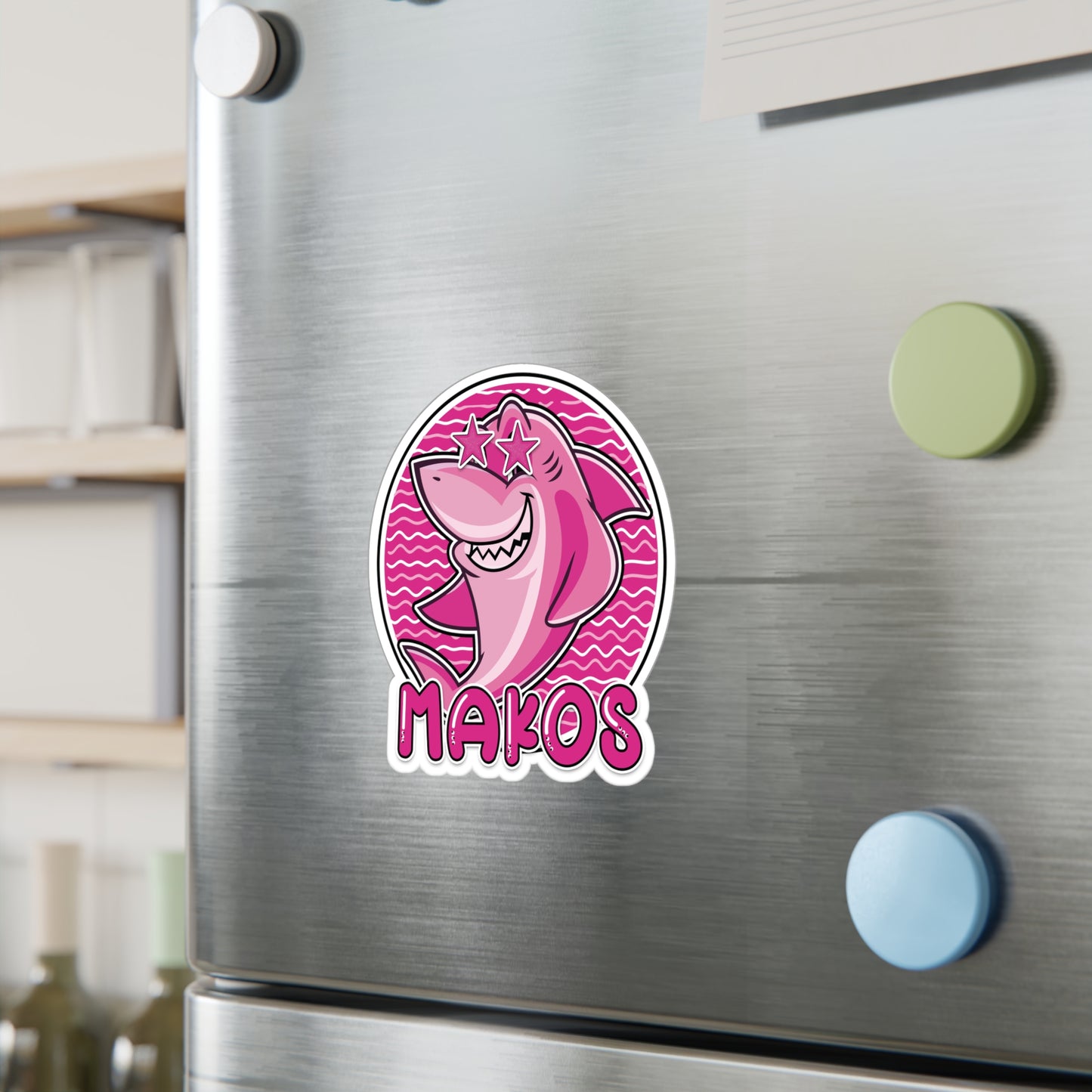 Preppy Pink Makos Vinyl Decals