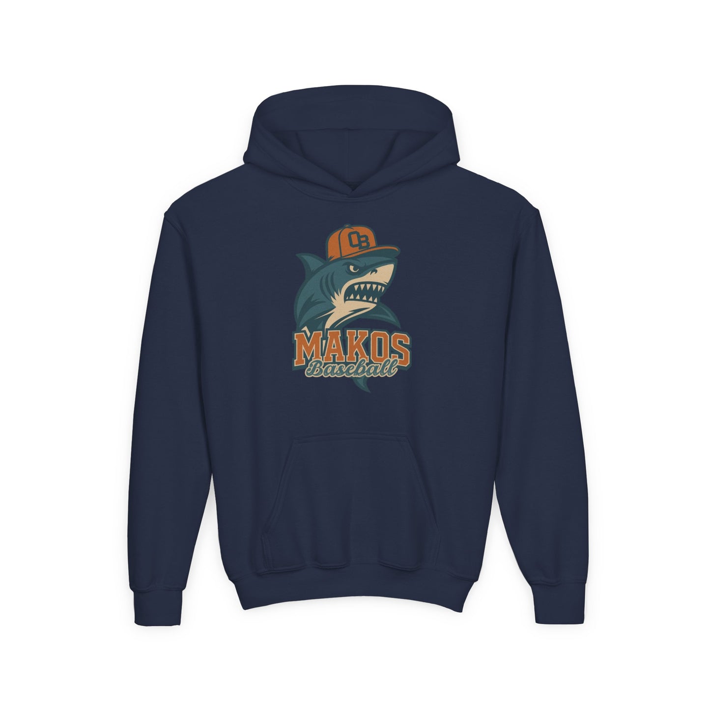 Makos Youth Baseball Hoodie - Gildan