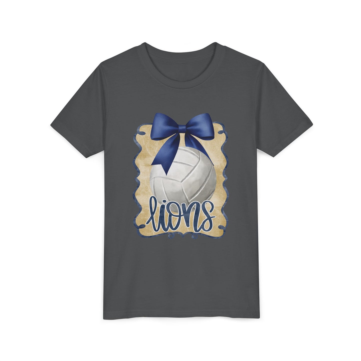 Youth Foley Lions Volleyball Tee - Bella Canvas
