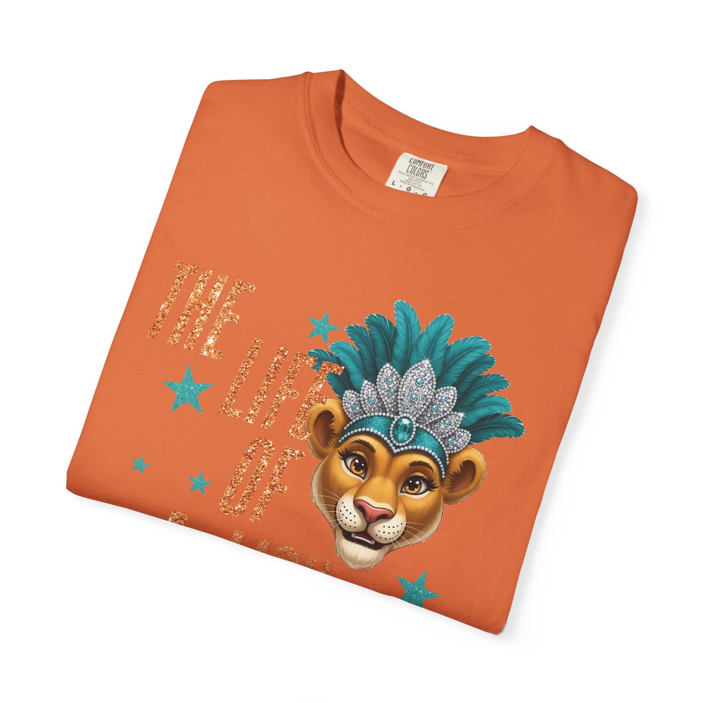 Adult Life of a Lion Faux Glitter - Comfort Colors