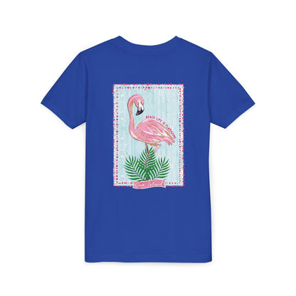 Beach Life is Flamazing Flamingo Tee - Bella Canvas