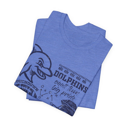 Adult Dolphin Football Tee - Bella Canvas