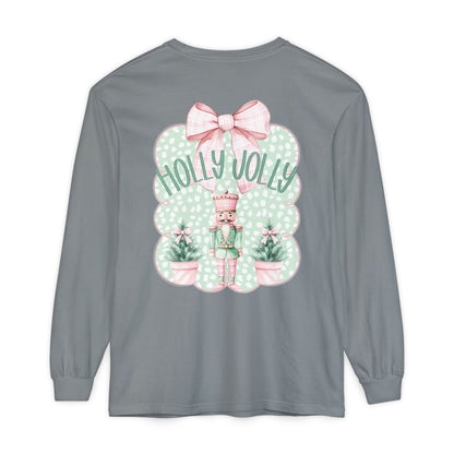 Holly Jolly Long Sleeve Tee - Comfort Colors