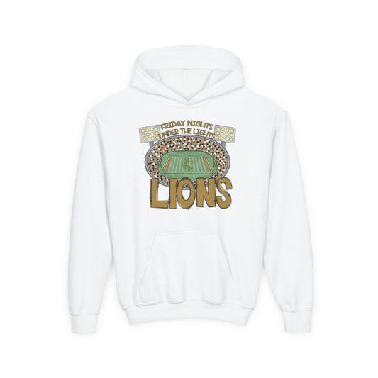 Youth Lions Friday Night Lights Hoodie - Gildan