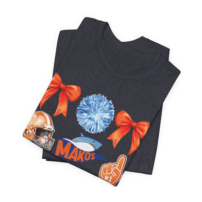 Adult Makos Coquette Football Tee