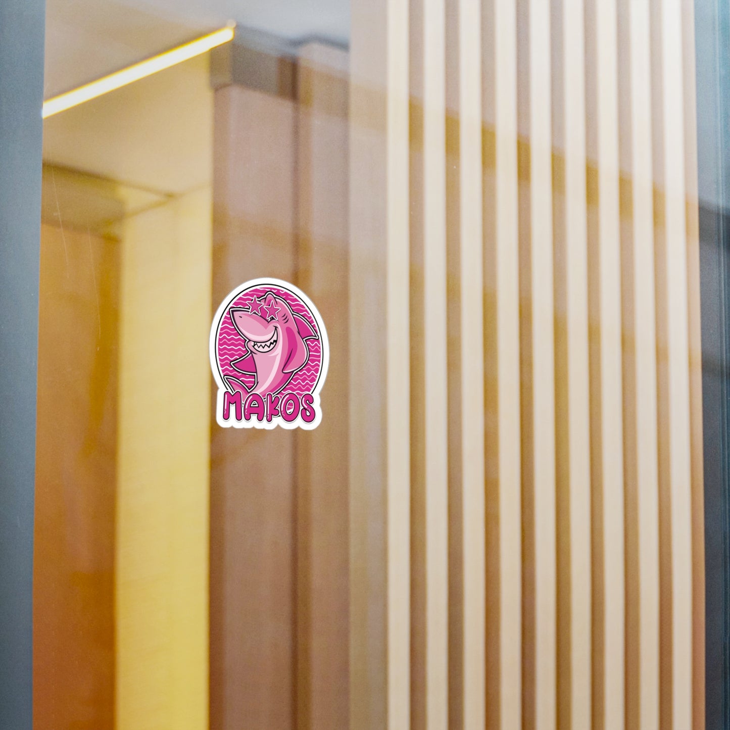 Preppy Pink Makos Vinyl Decals