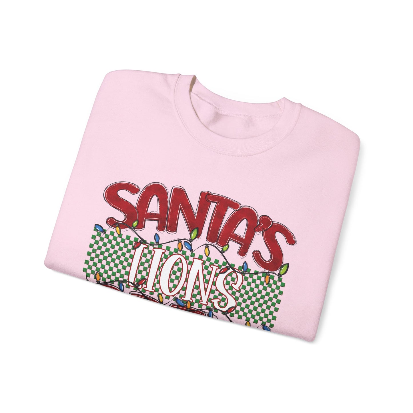 Santa's Lions Crew Sweatshirt - Gildan