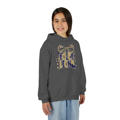 Foley Lions Bow Hoodie - Gildan