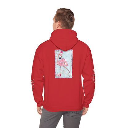 Flamingo Flamingle All The Way Hoodie - Gildan