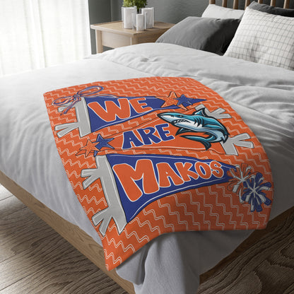 We Are Makos 2 Sided Plush Blanket