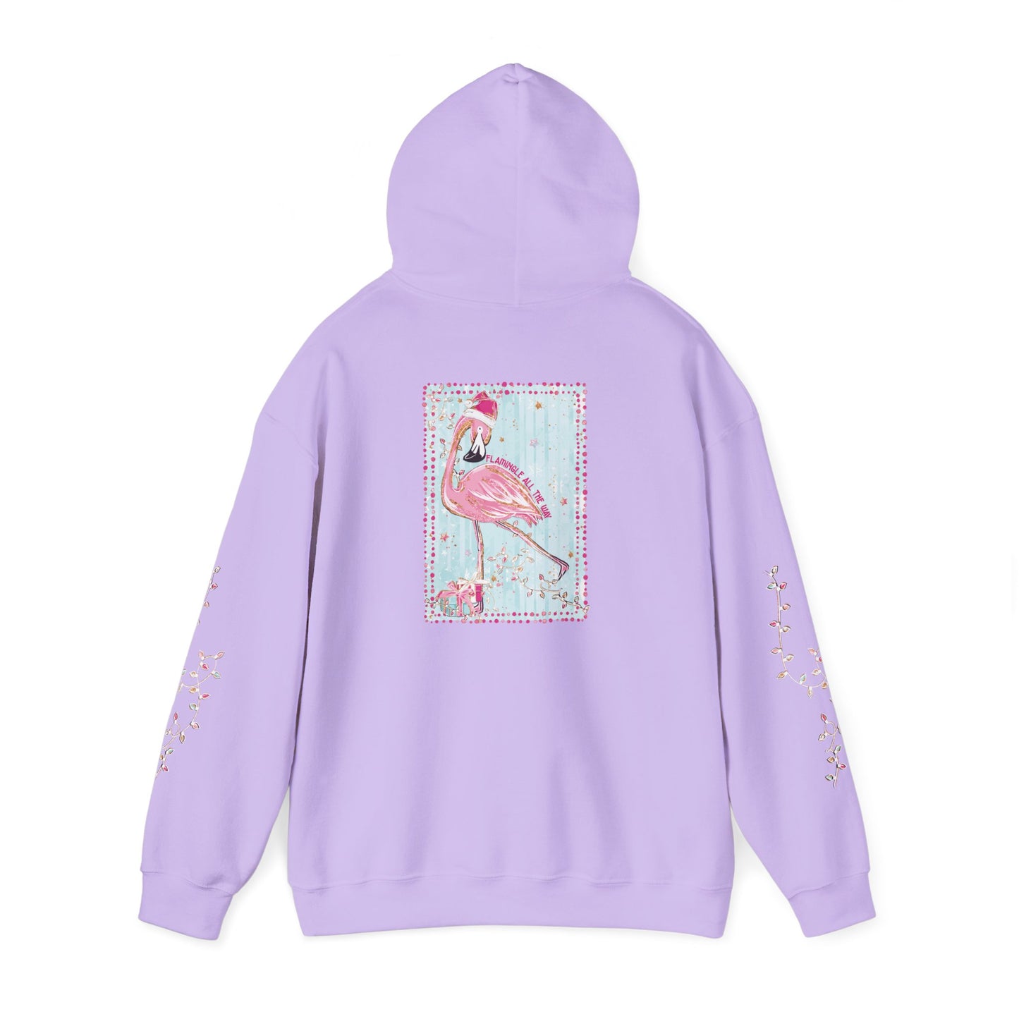 Flamingo Flamingle All The Way Hoodie - Gildan