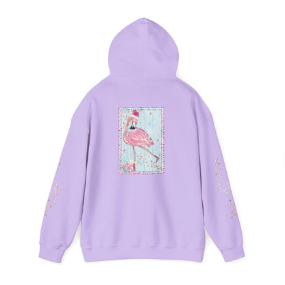 Flamingo Flamingle All The Way Hoodie - Gildan