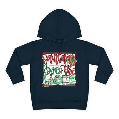 Santa Loves The Lions Toddler Hoodie