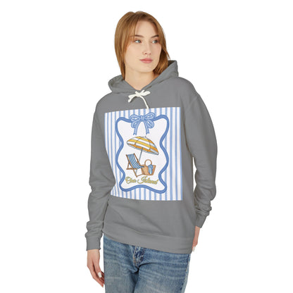 Adult Coquette Beachy Ono Island Unisex Lightweight Hooded Sweatshirt - Comfort Colors