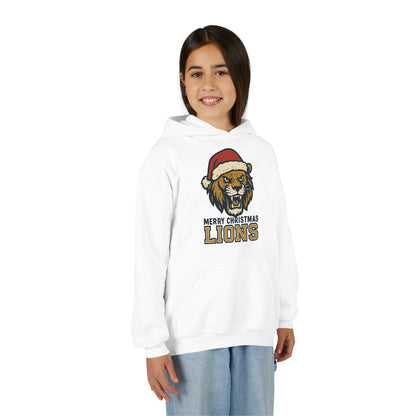 Merry Christmas Lions Hoodie - Gildan