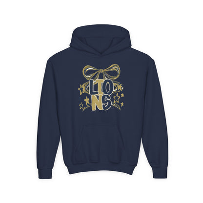 Youth Lions Twirly Ribbon Hoodie