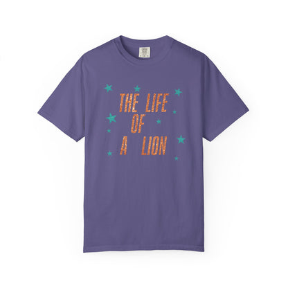 Adult Life of a Lion Faux Glitter - Comfort Colors