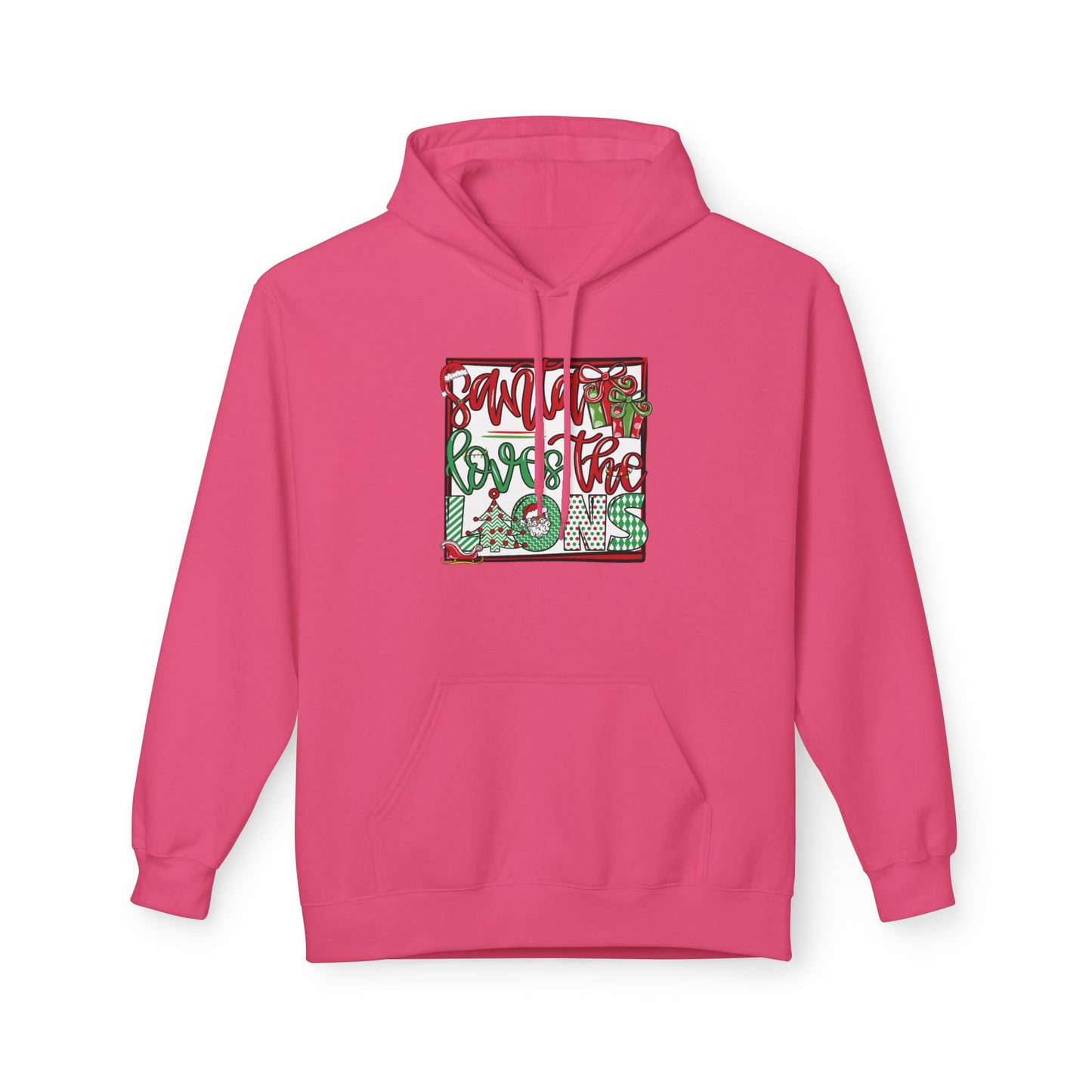 Adult Lions Christmas Hoodie - Gildan