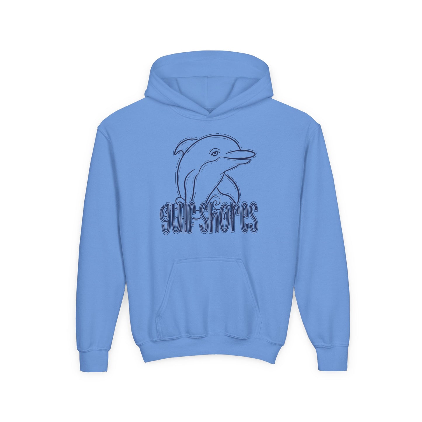 Youth Dolphins Sketch Hoodie - Gildan