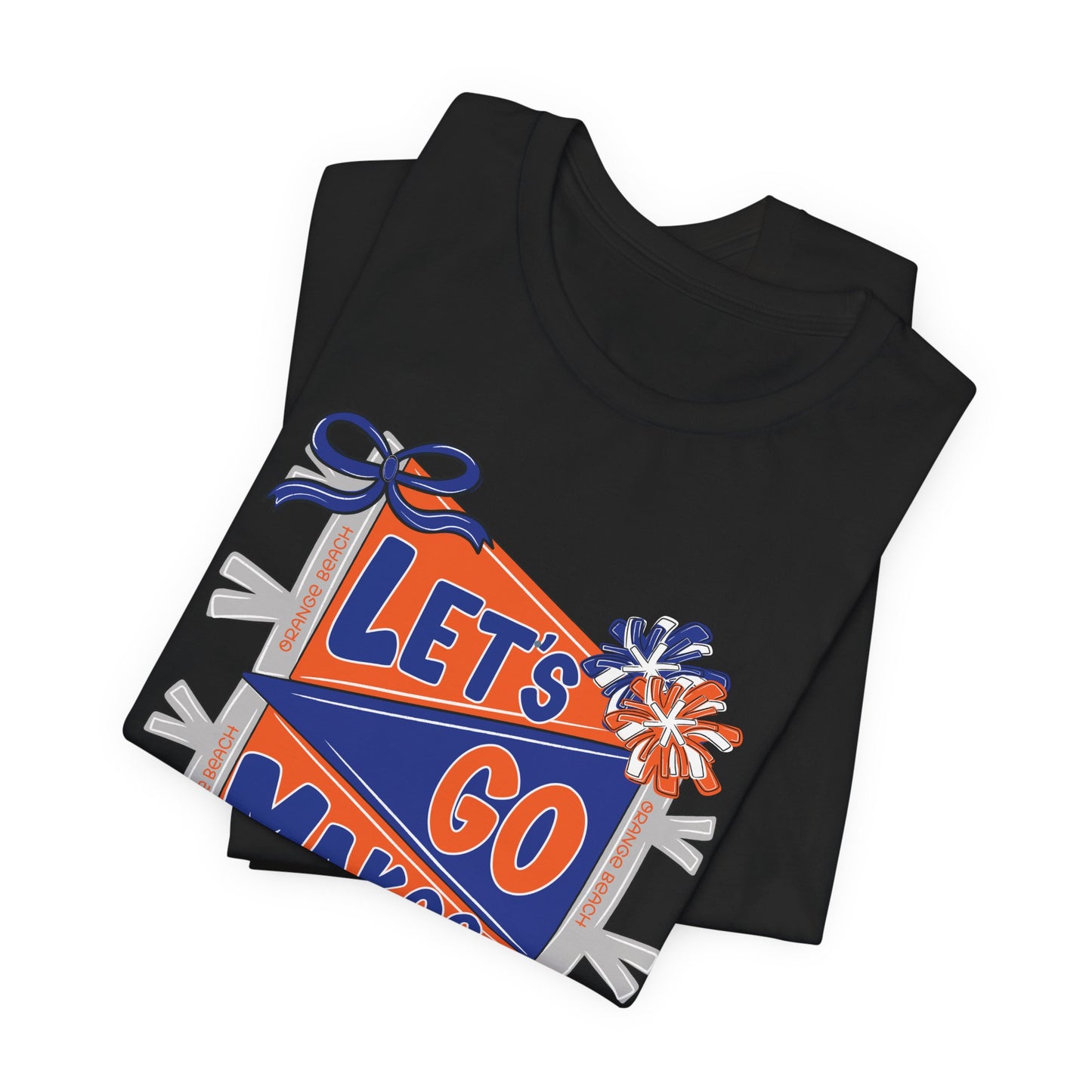 Adult Makos Let's Go Pennant Tee - Bella Canvas