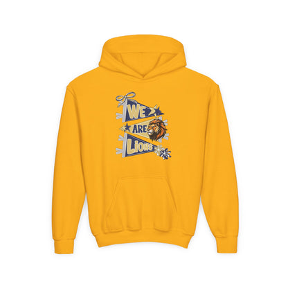 Youth We Are Lions Pennant Hoodie