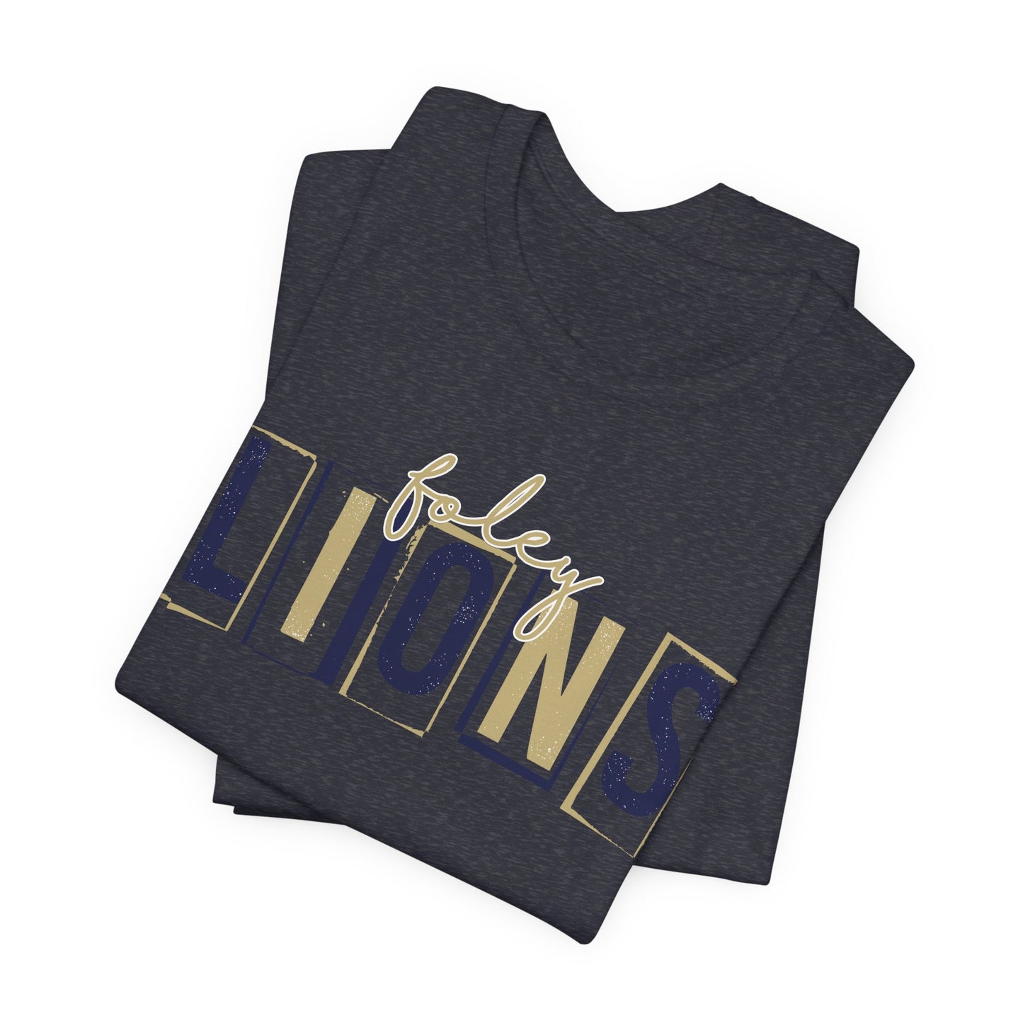 Lions Blocky Spirit Tee - Bella Canvas