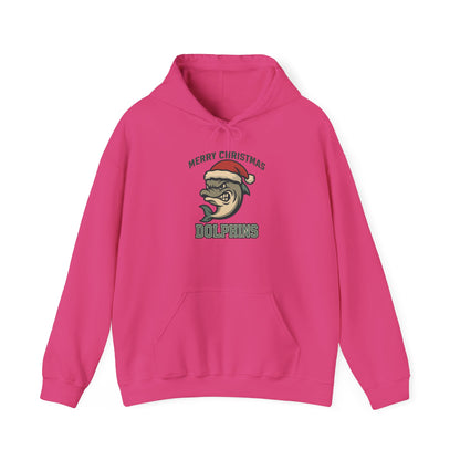 Merry Christmas Dolphin Hoodie - Gildan
