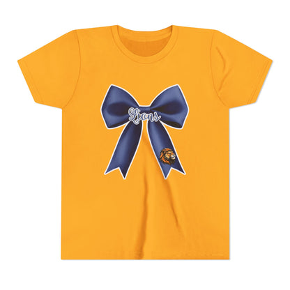 Youth Lions Navy Coquette Bow