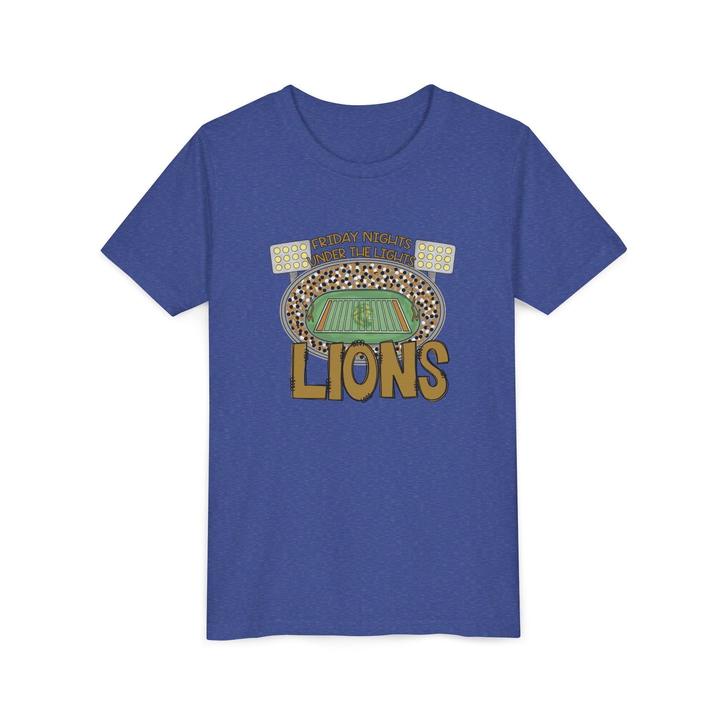 Youth Lions Friday Nights Under the Lights - Bella Canvas