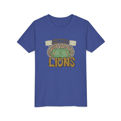 Youth Lions Friday Nights Under the Lights - Bella Canvas
