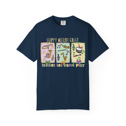 Happy Mardi Gras Jazz T-Shirt — Let the Good Times Roll Shirt