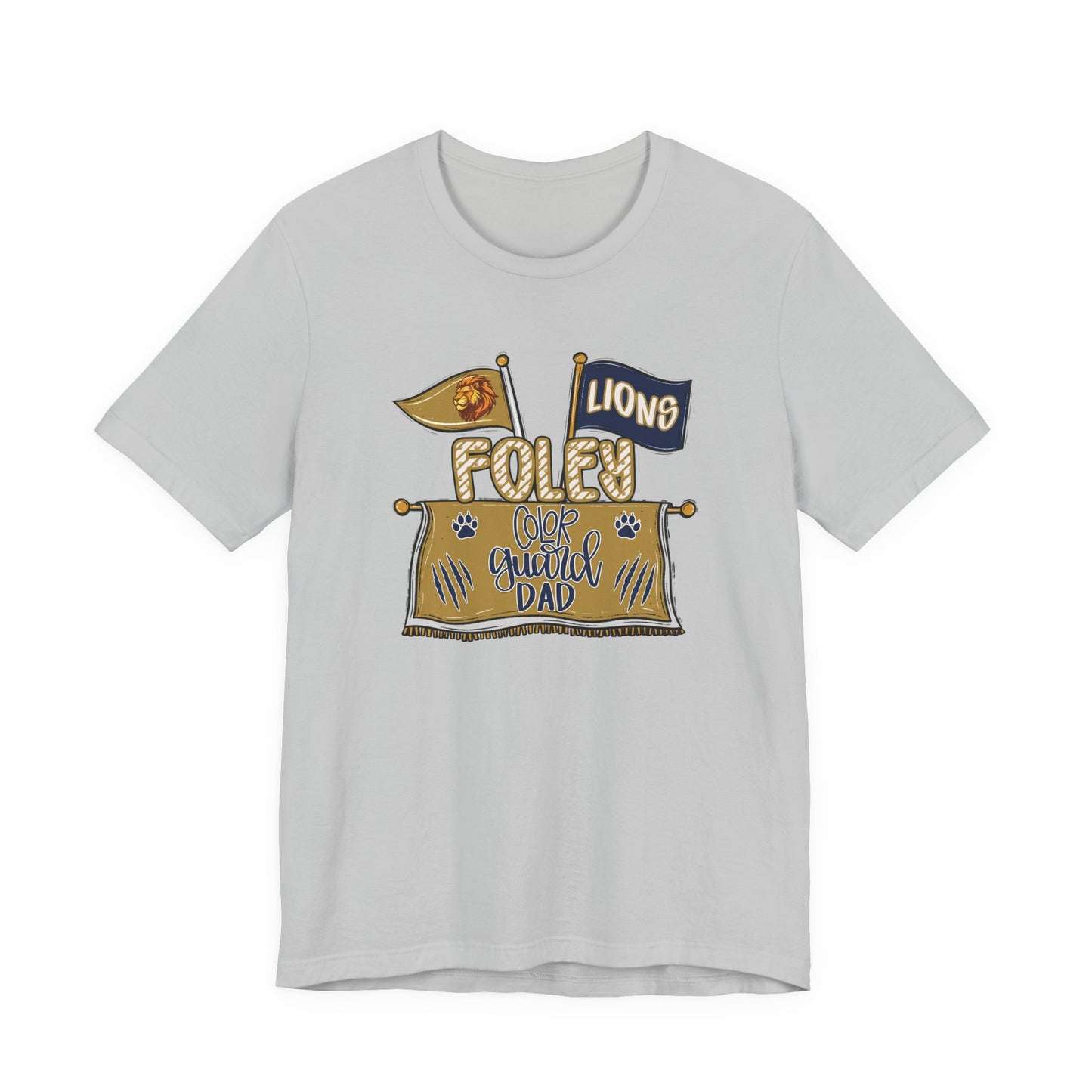 Adult Lions Color Guard Mom Tee - Bella Canvas