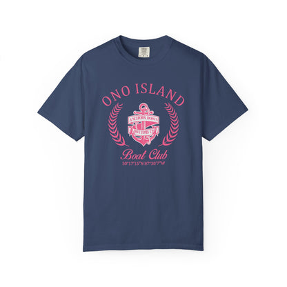 Ono Island Pink Boat Club - Comfort Colors
