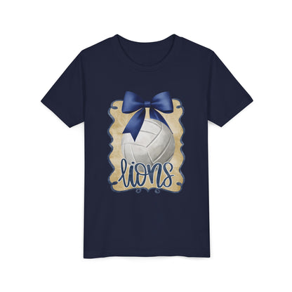 Youth Foley Lions Volleyball Tee - Bella Canvas