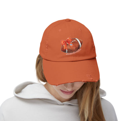 Makos Coquette Football Unisex Distressed Football Cap
