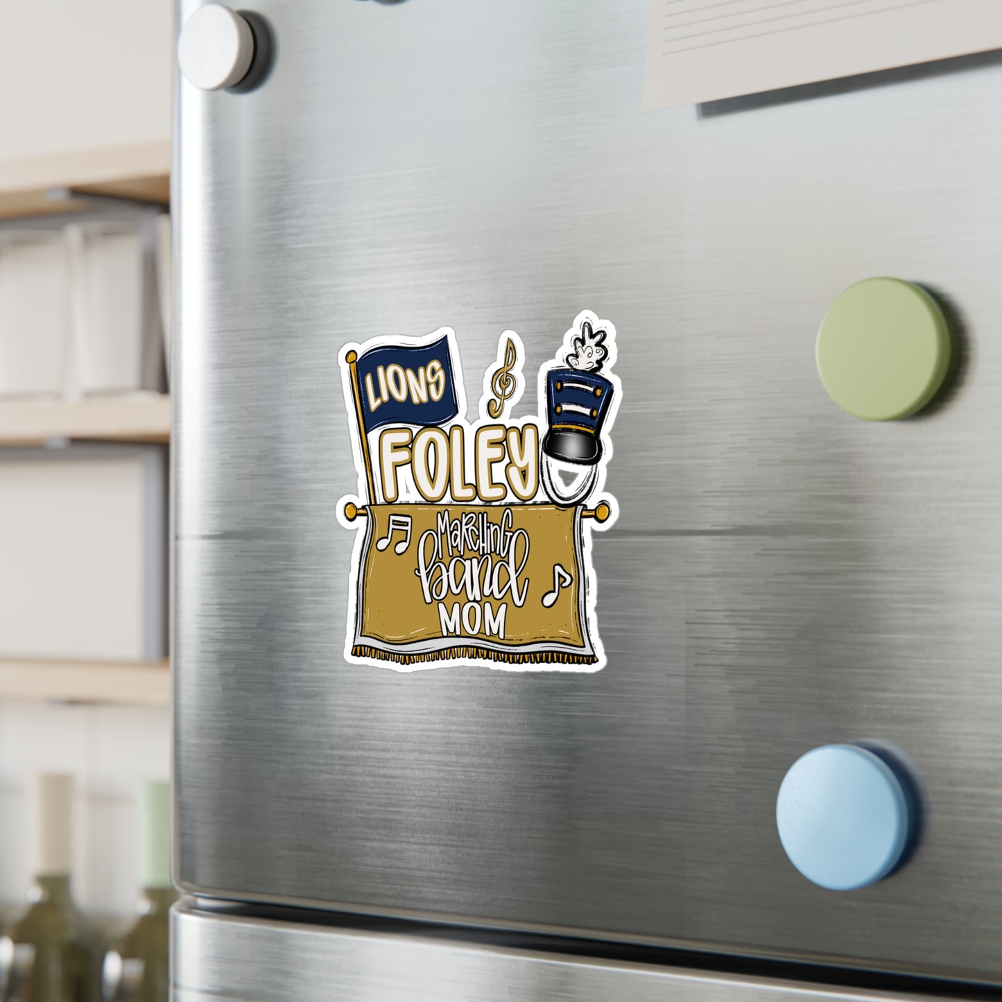 Foley Band Mom Vinyl Decals,