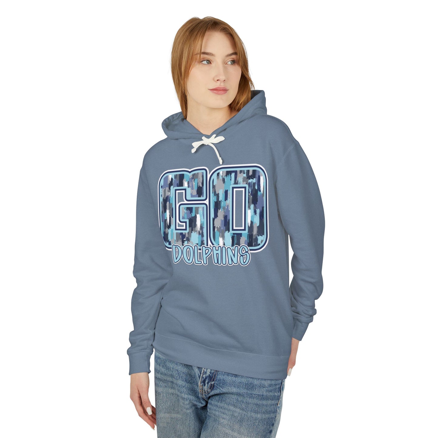 Adult Go Dolphins Hoodie - Comfort Colors