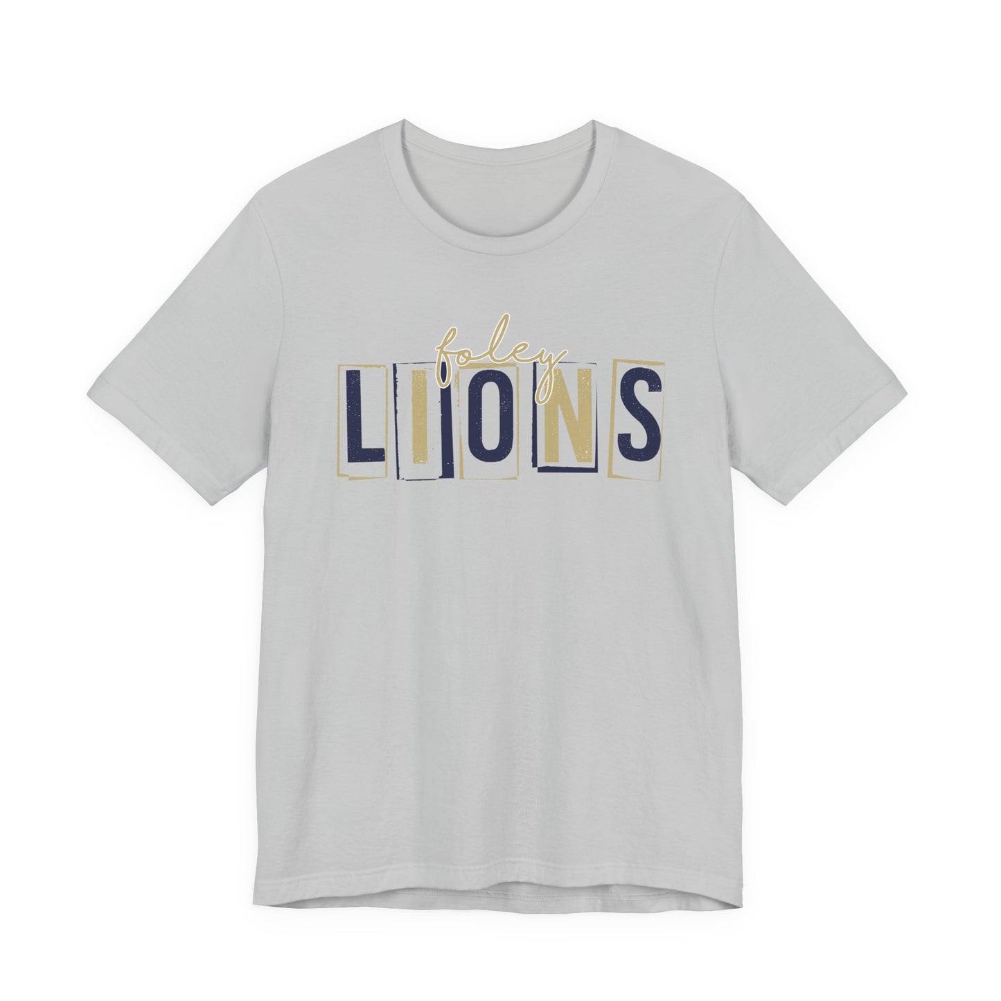 Lions Blocky Spirit Tee - Bella Canvas