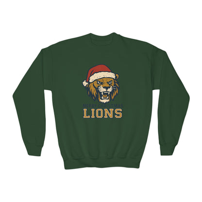 Merry Christmas Lions Sweatshirt - Gildan