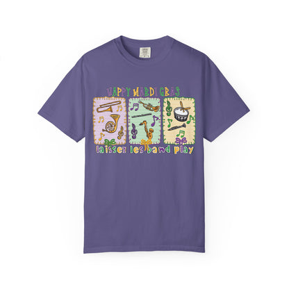 Happy Mardi Gras Jazz T-Shirt — Let the Good Times Roll Shirt
