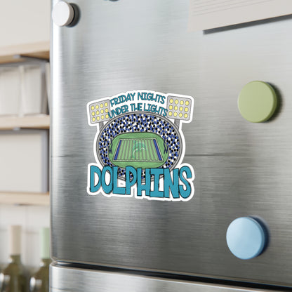 Dolphins Friday Night Lights Vinyl Decals,