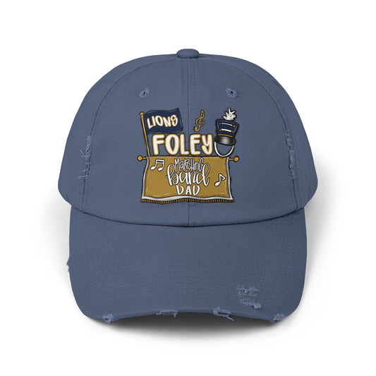 Lions Marching Band Dad Distressed Cap