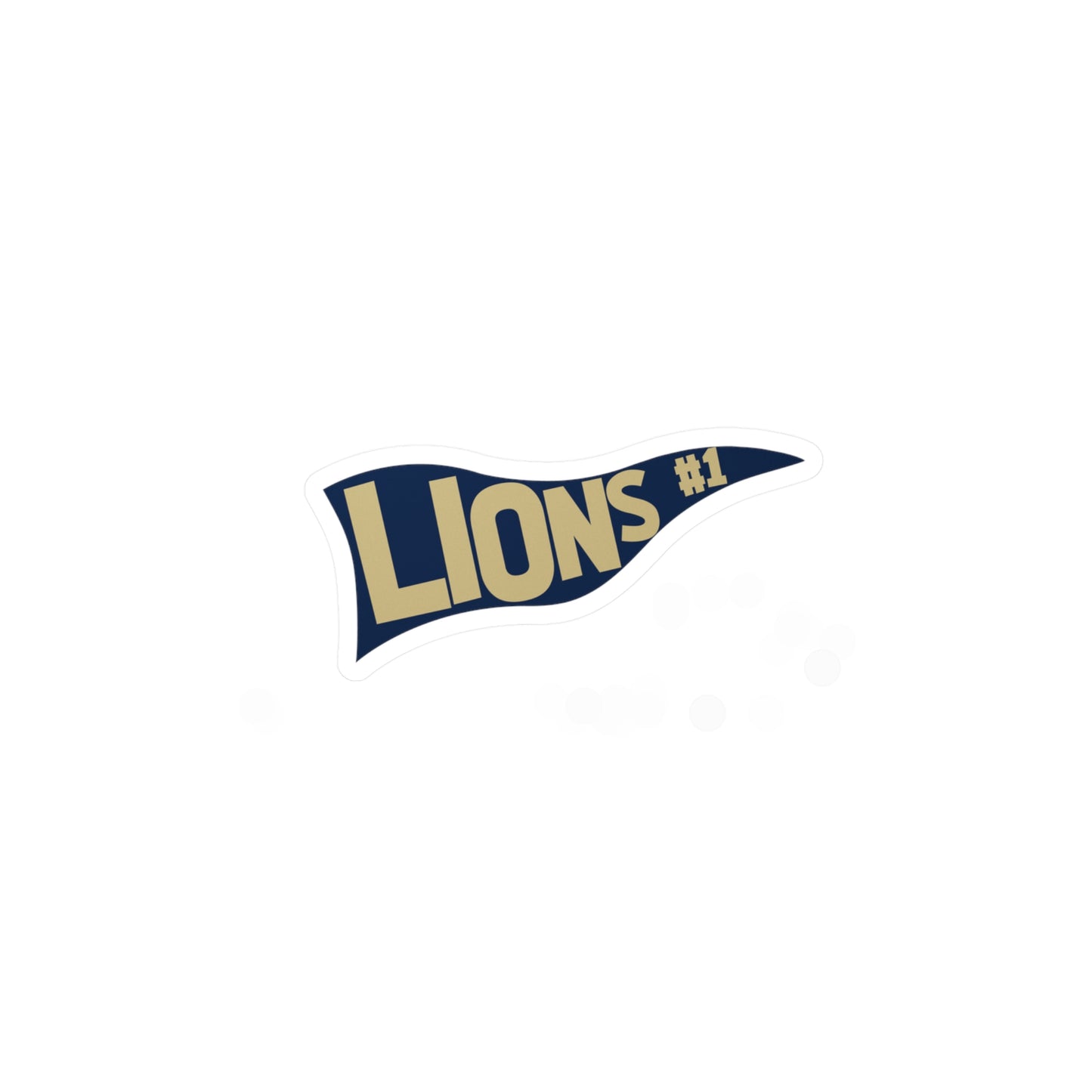 Lions Pennant Vinyl Decals