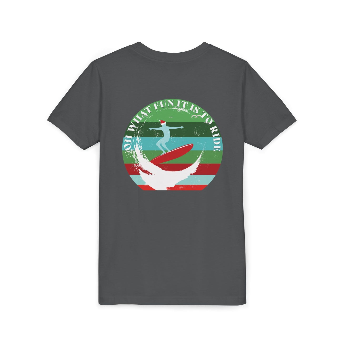 Youth Surfing Christmas Tee - Gildan