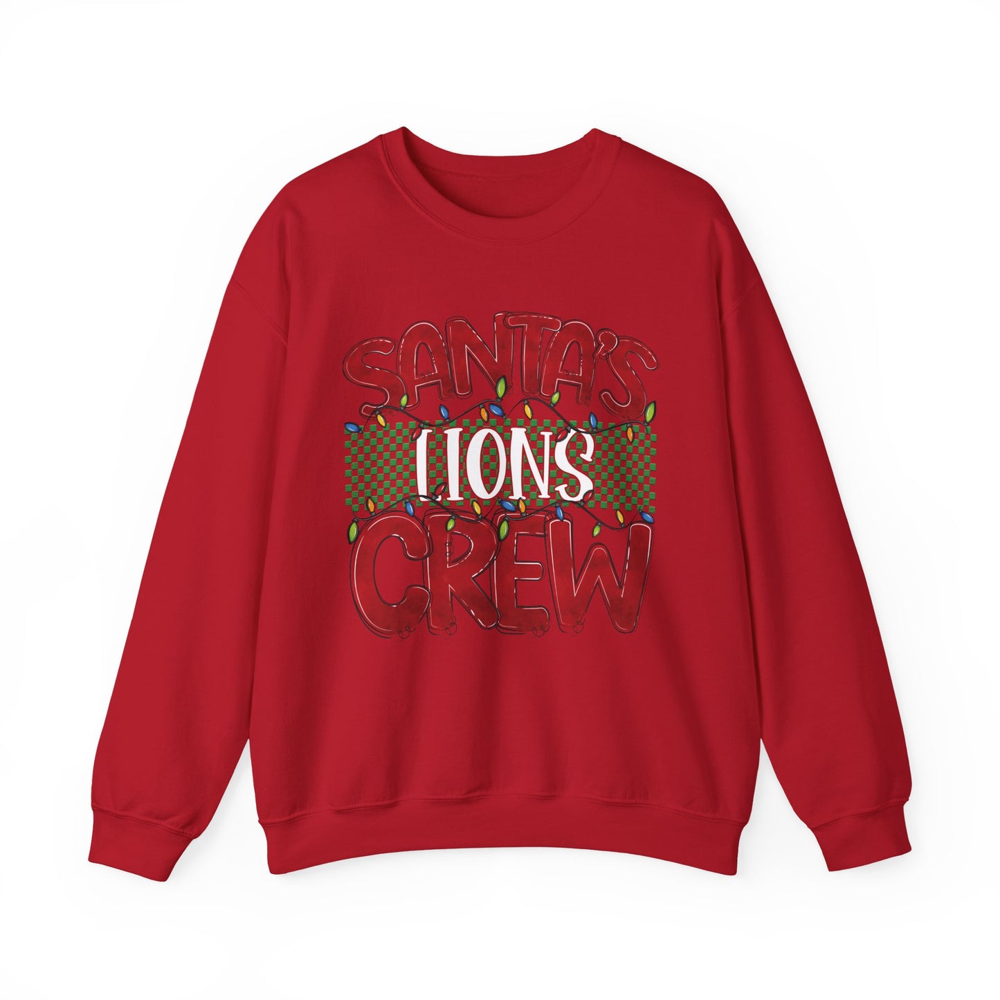 Santa's Lions Crew Sweatshirt - Gildan