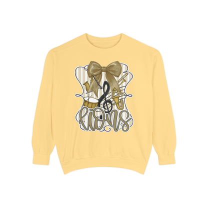 Adult Lions Coquette Band Sweatshirt - Comfort Colors